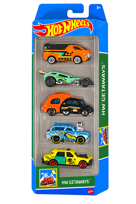 Hot Wheels HW Getaways | 5 pack Edition - for just $11.99! 
