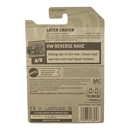 Hot Wheels Later Crater - Reverse Rake Series 5/5 - for just $1.79! 