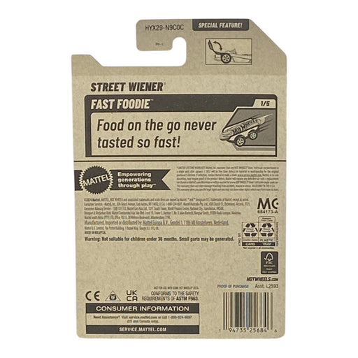 Hot Wheels Street Wiener - Silver Grill - Fast Foodie Series 1/5 - for just $1.79! 