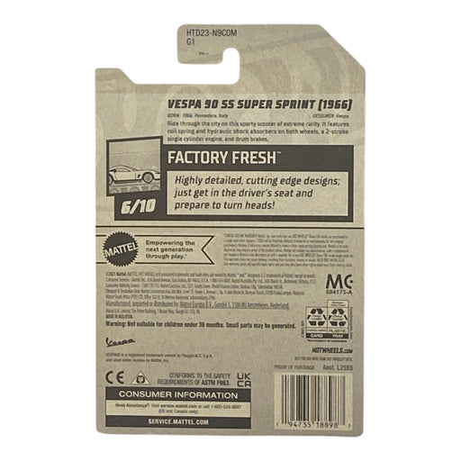 Hot Wheels Vespa 90 SS Super Sprint (1966) - Factory Fresh Series 6/10 - for just $1.79! 