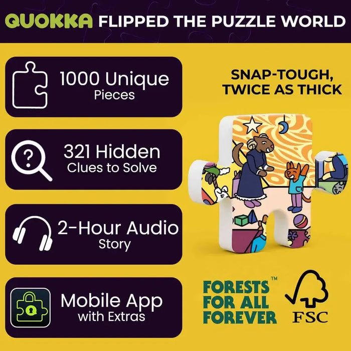 Hotel Budapets "Seek & See" 1000 Piece Jigsaw Puzzle Quokka - for just $24.99! 