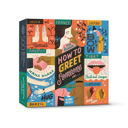 How to Greet Someone 500 Piece Jigsaw Puzzle Fred - for just $17.99! 