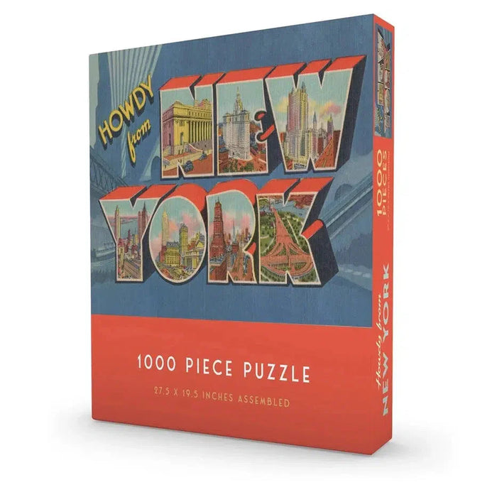 Howdy from New York 1000 Piece Jigsaw Puzzle Gibbs Smith - for just $21.99! 