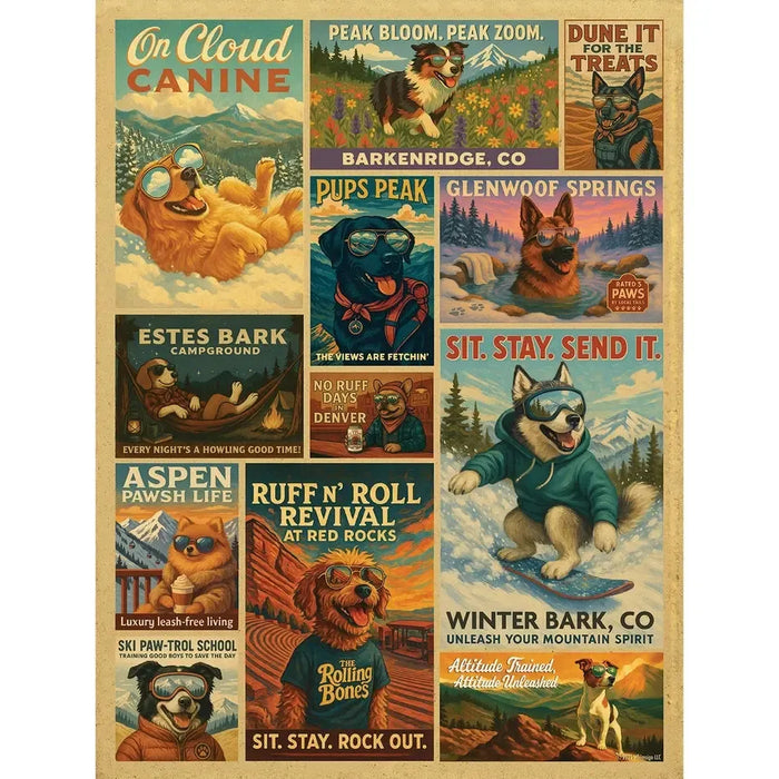 Howl if You Love Colorado 500 Piece Jigsaw Puzzle Whimsigo - for just $24.99! 
