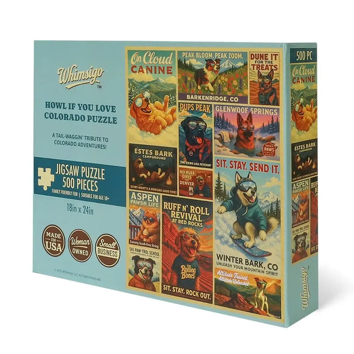 Howl if You Love Colorado 500 Piece Jigsaw Puzzle Whimsigo - for just $24.99! 