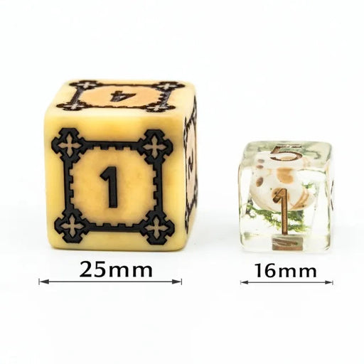 Huge Parchment Castle Dice Set - 25mm - for just $22.99! 