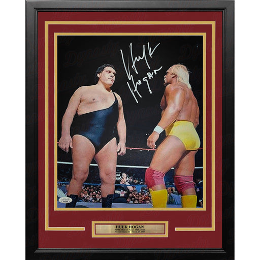 Hulk Hogan WrestleMania III Main Event Autographed Framed 11" x 14" WWE Wrestling Photo - Premium Autographed Framed Wrestling Photos - Just $349.99! Shop now at Retro Gaming of Denver