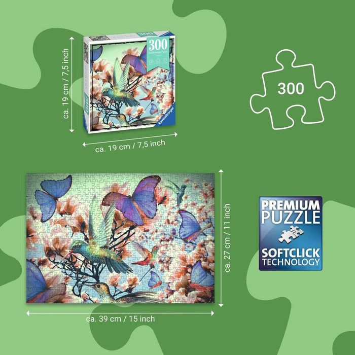 Hummingbirds 300 Piece Jigsaw Puzzle Ravensburger - for just $11.99! 