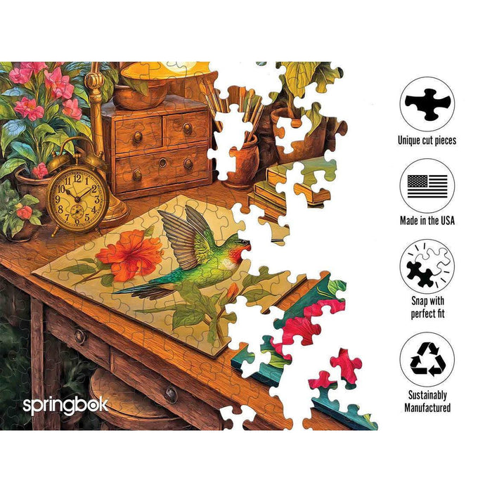 Hummingbirds & Hibiscus 1000 Piece Jigsaw Puzzle Springbok - for just $19.99! 