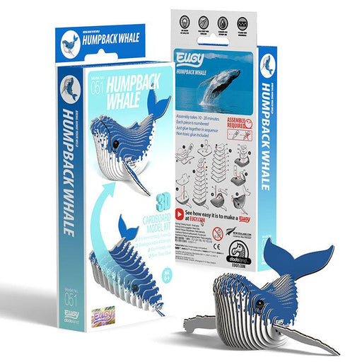 Humpback Whale 3D Cardboard Model Kit Eugy - for just $11.99! 