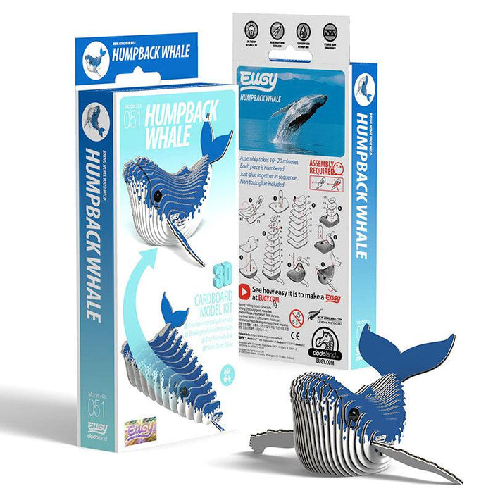 Humpback Whale 3D Cardboard Model Kit Eugy - for just $11.99! 