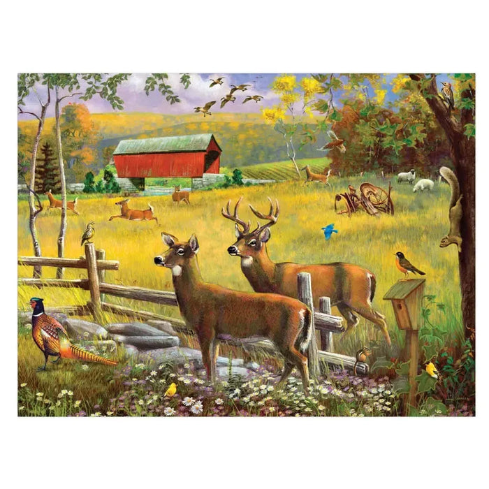Hunting Season 500 Piece Soft Touch Jigsaw Puzzle Crown Point - for just $19.99! 