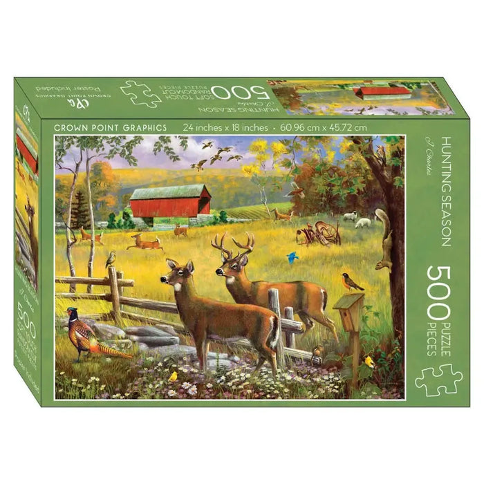 Hunting Season 500 Piece Soft Touch Jigsaw Puzzle Crown Point - for just $19.99! 