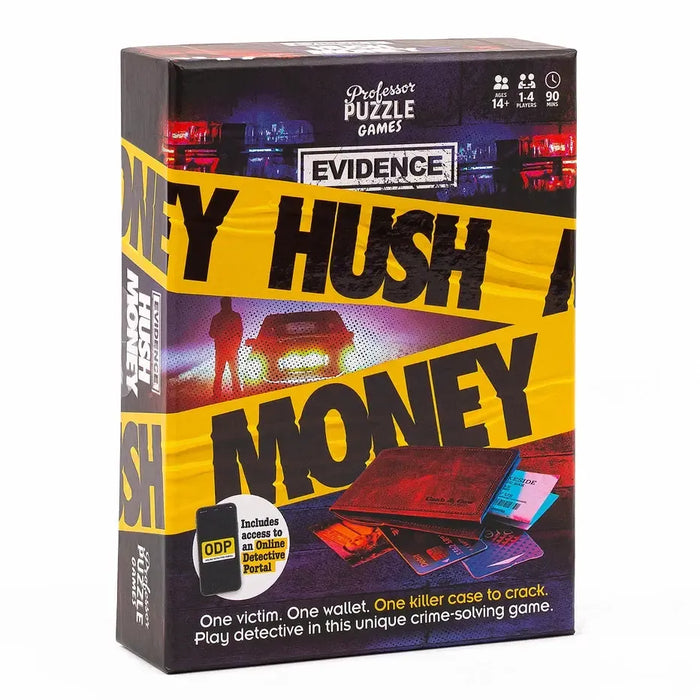 Hush Money - Digital Hybrid Detective Mystery Game - Professor Puzzle - for just $10.99! 