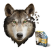 I Am Blue Wolf 550 Piece Head Shaped Jigsaw Puzzle Madd Capp - for just $22.99! 