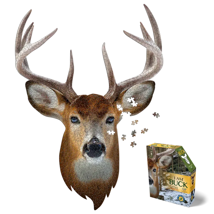 I Am Buck 550 Piece Head Shaped Jigsaw Puzzle Madd Capp - for just $22.99! 