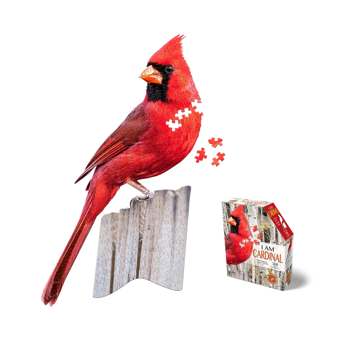 I Am Cardinal 300 Piece Bird Shaped Jigsaw Puzzle Madd Capp - for just $16.99! 