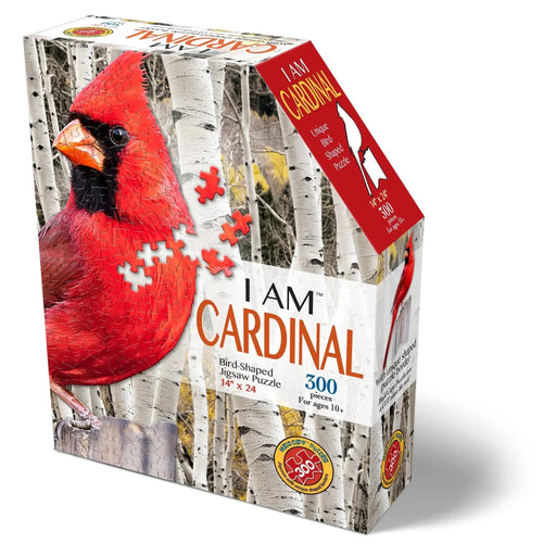 I Am Cardinal 300 Piece Bird Shaped Jigsaw Puzzle Madd Capp - for just $16.99! 