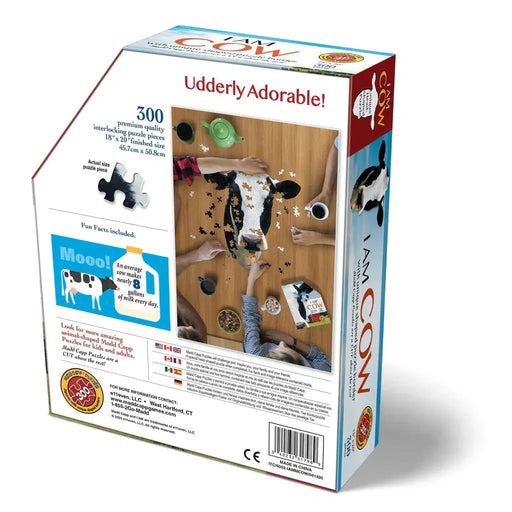 I Am Cow 300 Piece Head Shaped Jigsaw Puzzle Madd Capp - for just $16.99! 