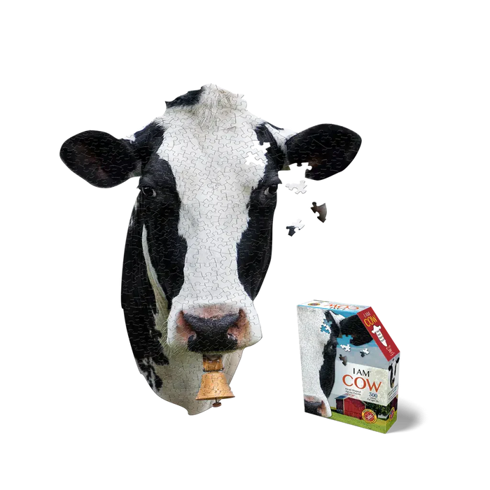 I Am Cow 300 Piece Head Shaped Jigsaw Puzzle Madd Capp - for just $16.99! 