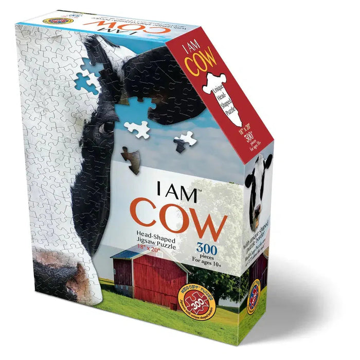 I Am Cow 300 Piece Head Shaped Jigsaw Puzzle Madd Capp - for just $16.99! 