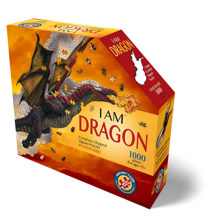 I Am Dragon 1000 Piece Creature Shaped Jigsaw Puzzle Madd Capp - for just $26.99! 