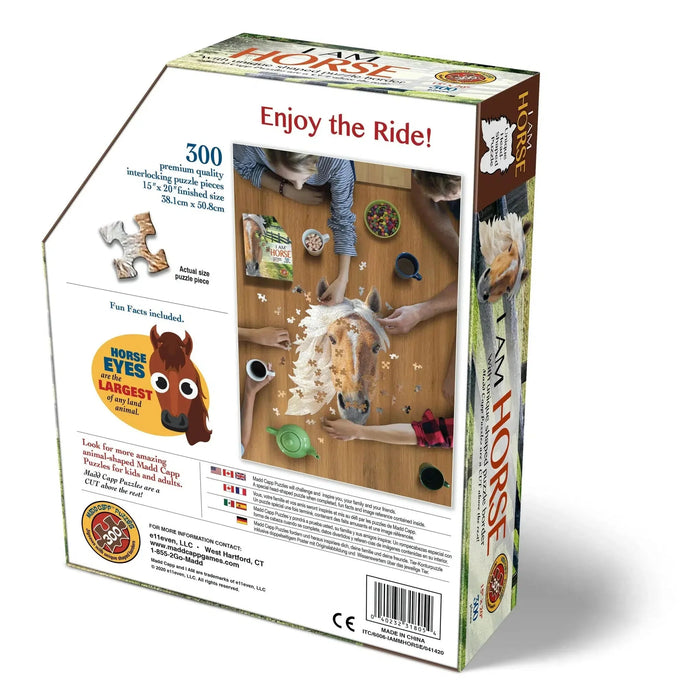 I Am Horse 300 Piece Head Shaped Jigsaw Puzzle Madd Capp - for just $16.99! 
