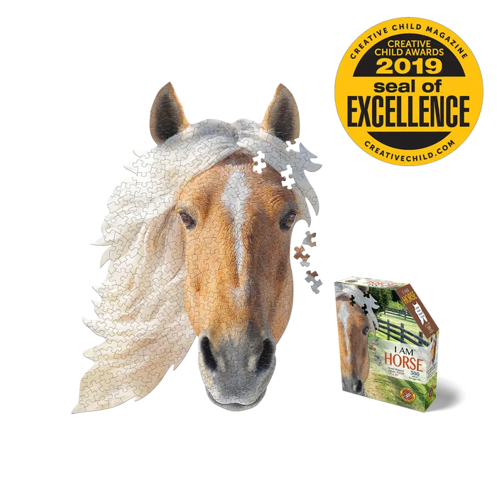 I Am Horse 300 Piece Head Shaped Jigsaw Puzzle Madd Capp - for just $16.99! 