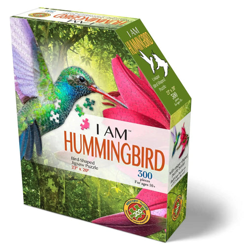 I Am Hummingbird 300 Piece Bird Shaped Jigsaw Puzzle Madd Capp - for just $16.99! 