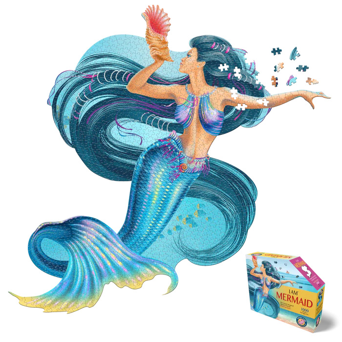 I Am Mermaid 1000 Piece Unique Shaped Jigsaw Puzzle Madd Capp - for just $26.99! 