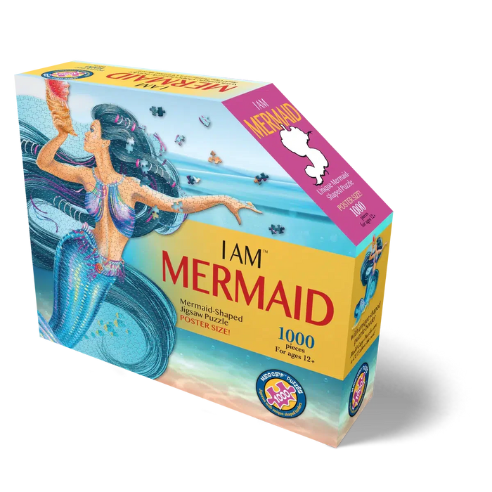 I Am Mermaid 1000 Piece Unique Shaped Jigsaw Puzzle Madd Capp - for just $26.99! 
