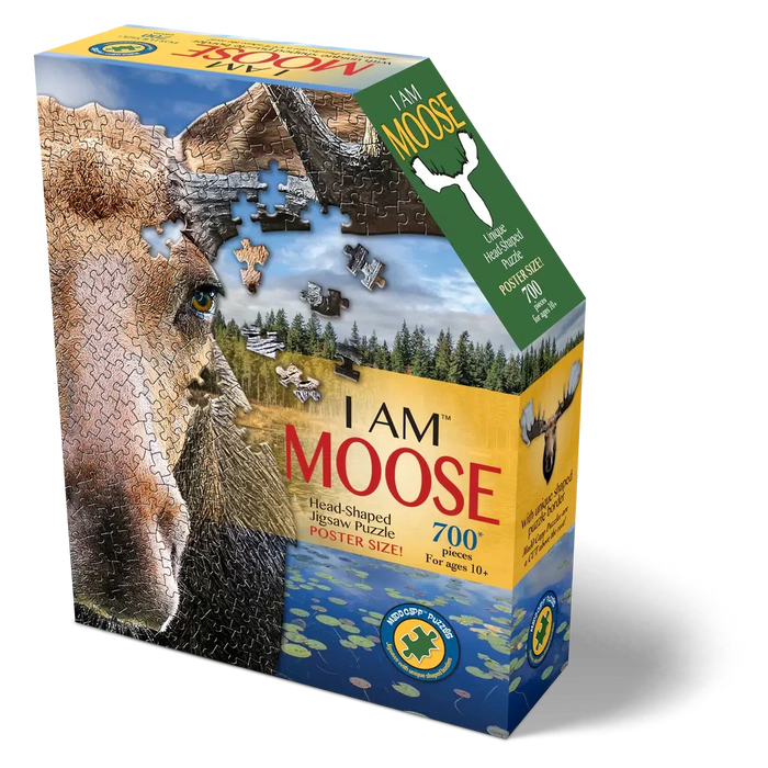 I Am Moose 700 Piece Head Shaped Jigsaw Puzzle Madd Capp - for just $24.99! 
