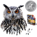 I Am Owl 550 Piece Head Shaped Jigsaw Puzzle Madd Capp - for just $22.99! 