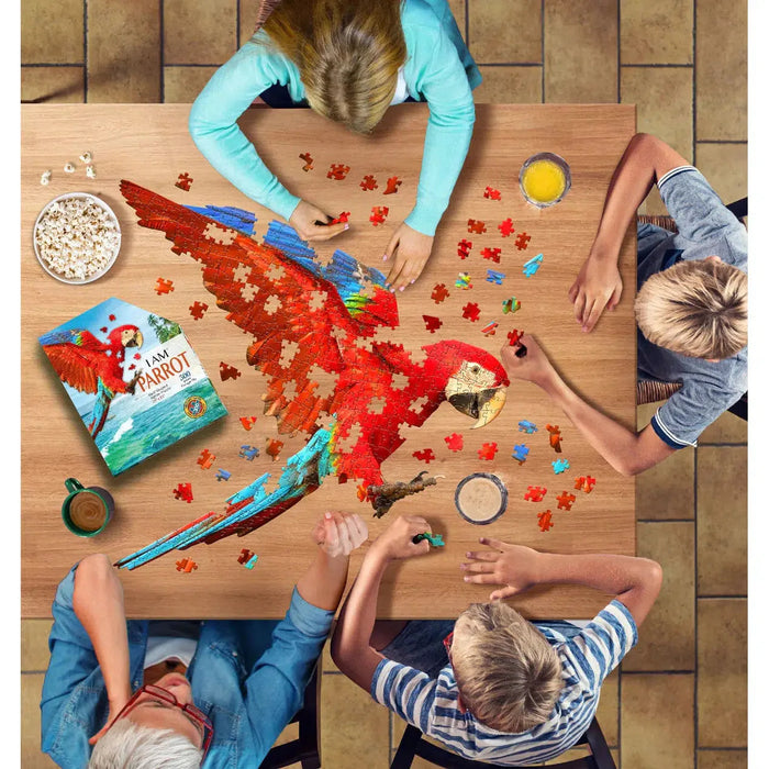 I Am Parrot 300 Piece Bird Shaped Jigsaw Puzzle Madd Capp - for just $16.99! 