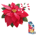 I Am Poinsettia 350 Piece Floral Shaped Jigsaw Puzzle Madd Capp - for just $19.99! 