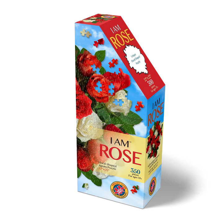 I Am Rose 350 Piece Floral Shaped Jigsaw Puzzle Madd Capp - for just $19.99! 