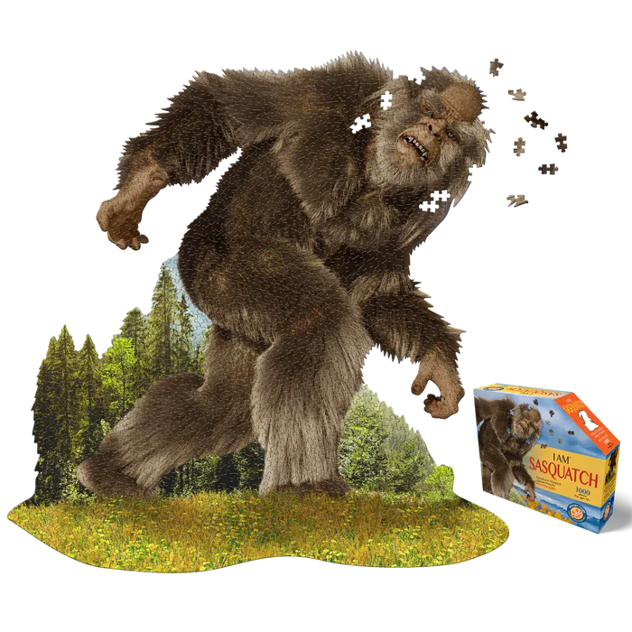 I Am Sasquatch 1000 Piece Creature Shaped Jigsaw Puzzle Madd Capp - for just $26.99! 