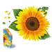 I Am Sunflower 350 Piece Floral Shaped Jigsaw Puzzle Madd Capp - for just $19.99! 