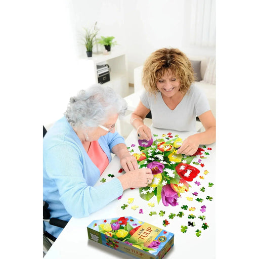 I Am Tulip 350 Piece Floral Shaped Jigsaw Puzzle Madd Capp - for just $19.99! 