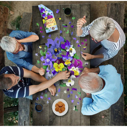 I Am Violet 350 Piece Floral Shaped Jigsaw Puzzle Madd Capp - for just $19.99! 
