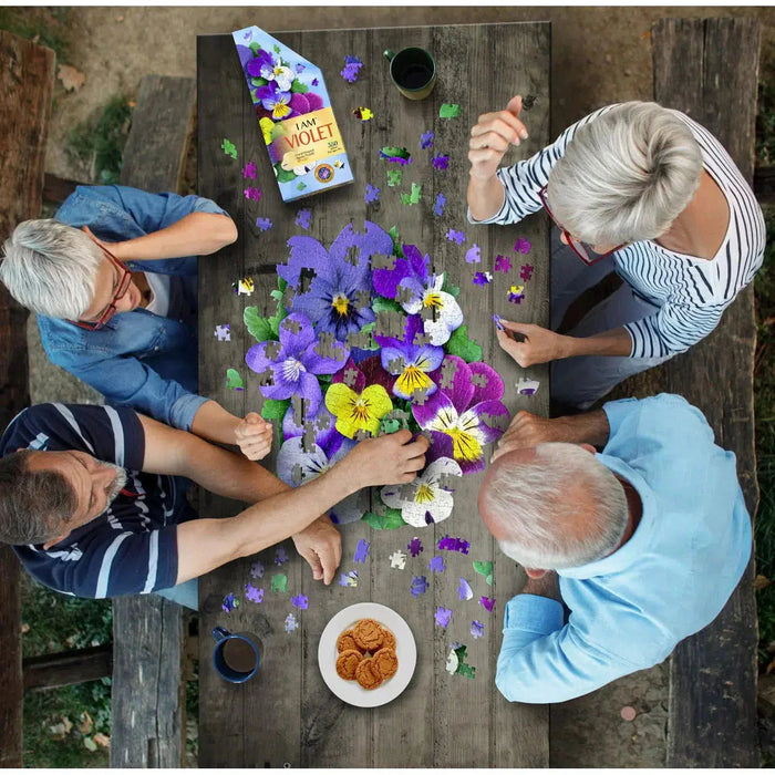 I Am Violet 350 Piece Floral Shaped Jigsaw Puzzle Madd Capp - for just $19.99! 