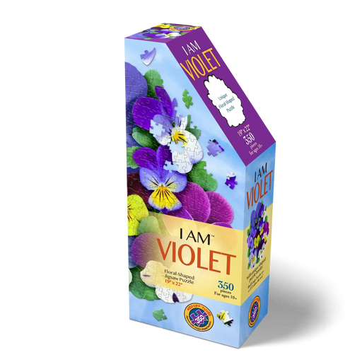I Am Violet 350 Piece Floral Shaped Jigsaw Puzzle Madd Capp - for just $19.99! 