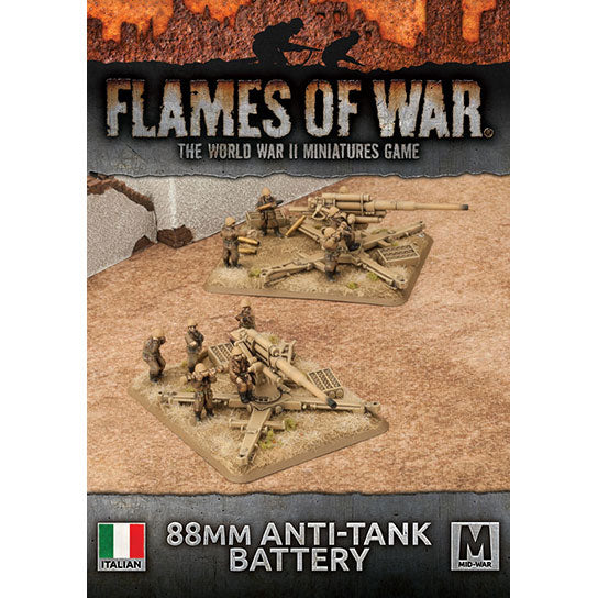 Flames of War: Italian 88mm Anti-tank Battery (Mid War) - for just $18! 