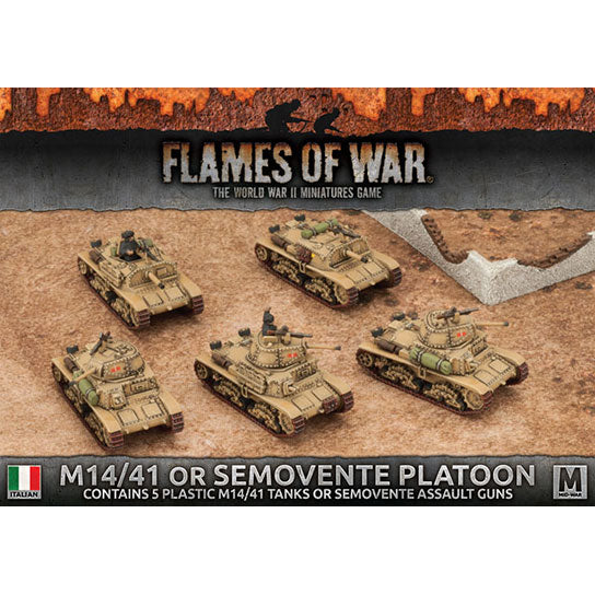 Flames of War: Italian M14/41 or Semovente Platoon (Mid War) - for just $50! 