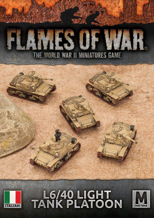 Flames of War: Italian L6/40 Light Tank Platoon (Mid War) - for just $30! 