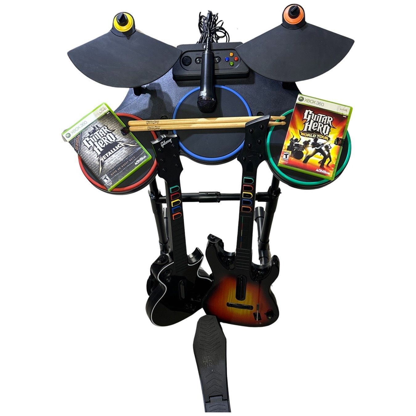 XBox 360 Guitar Hero World Tour Band DRUM KIT SET drums BAND