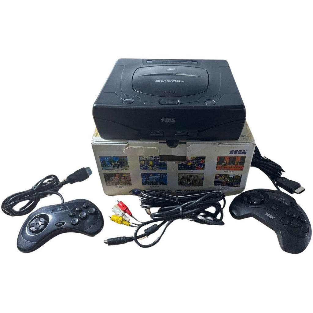 Retro-Bit Official Sega Saturn Control Pad - Black - Sega Saturn :  .com.mx: Videojuegos