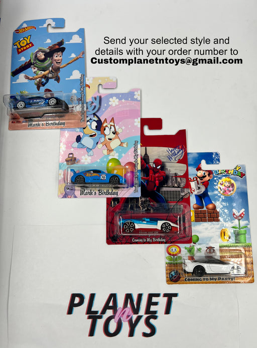 Custom Hot Wheels Assorted for Any Occasion / Birthdays / Party / Souvenirs - for just $75! 