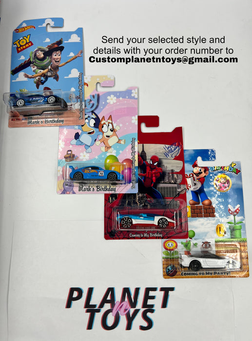 Custom Hot Wheels Assorted for Any Occasion / Birthdays / Party / Souvenirs - for just $75! 