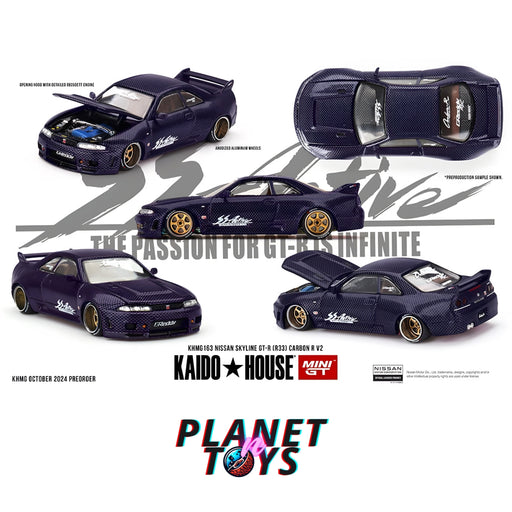 Kaido House x Mini GT 1:64 Nissan Skyline GT-R (R33) Active Carbon R V2 – Purple Carbon - for just $20.99! 
